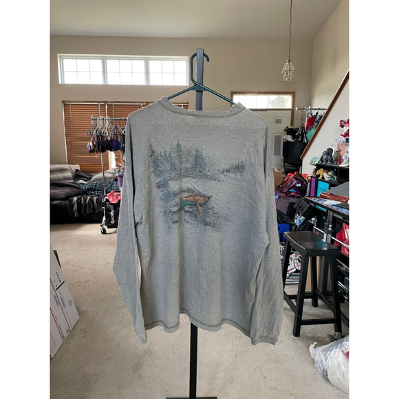 Men's Harborside Graphics Gray XL Sweatshirt with Boat Graphic - Picture 3 of 4